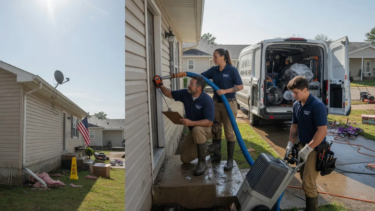Ceiling Water Damage Restoration in Hawkins, WI near me